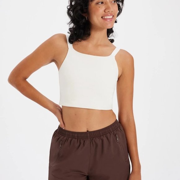 girlfriend collective Other - Girlfriend Collective Mia High Neck Bra White XXXL